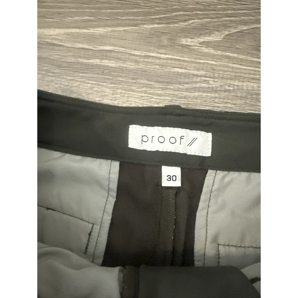 Proof Huckberry Pants Men's 30x28 Gray Tapered Casual Stretch